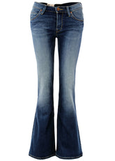 Spodnie Jeansowe Dzwony Damskie Lee Annetta Blue Lagoon L323HAKE